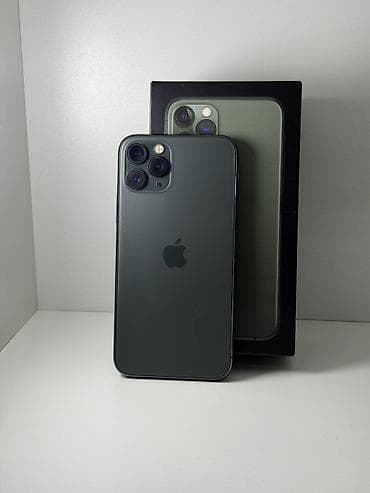 IPhone 11 Pro, Б/у, 256 ГБ, Matte Midnight Green, Коробка, 75 % at lalafo.kg IPhone 11 Pro, Б/у, 256 ГБ, Matte Midnight Green, Коробка, 75 %