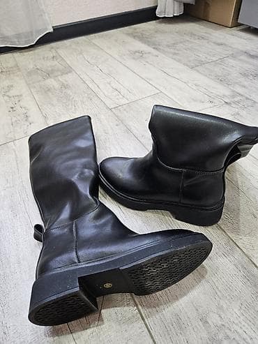 Сапоги женские, до колена, на осень-весну, размер 38. Состояние новых lalafo.kg да — 2 Сапоги женские, до колена, на осень-весну, размер 38. Состояние новых — 2