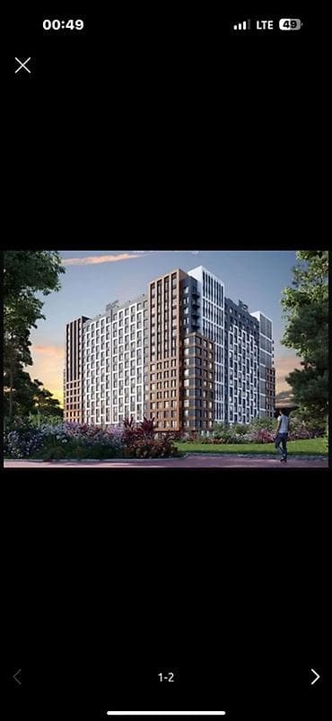 Строится, Элитка, 1 комната, 48 м² at lalafo.kg Строится, Элитка, 1 комната, 48 м²