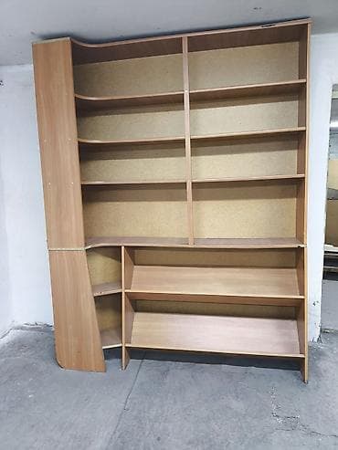 Стеллажи/витрины из ЛДСП под дерево (цвет — светлый бук). Состав и at lalafo.kg — 1 Стеллажи/витрины из ЛДСП под дерево (цвет — светлый бук). Состав и — 1