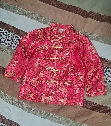 НОВАЯ Китайская традиционная кофта детская для роста 135-145 Куртка at lalafo.kg НОВАЯ Китайская традиционная кофта детская для роста 135-145 Куртка