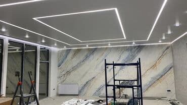 Натяжной потолок Матовое Монтаж at lalafo.kg Натяжной потолок Матовое Монтаж