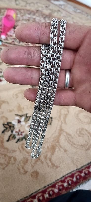 Төш белгилер: Стальная цепочка на шею - Материал: серебро - Плетение: плотное lalafo.kg да — 1 Төш белгилер: Стальная цепочка на шею - Материал: серебро - Плетение: плотное — 1