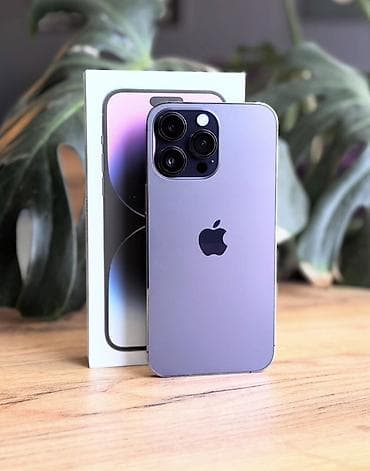 IPhone 14 Pro Max, Б/у, 256 ГБ, Deep Purple, Зарядное устройство, Защитное стекло, Чехол, 81 % at lalafo.kg IPhone 14 Pro Max, Б/у, 256 ГБ, Deep Purple, Зарядное устройство, Защитное стекло, Чехол, 81 %