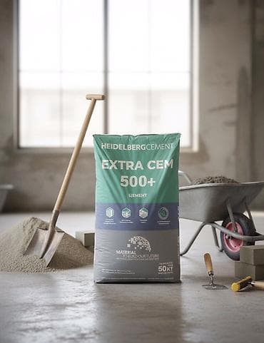 Хайдельберг цемент, M-500, цвет - Серый, 50 кг/м³, В розницу at lalafo.kg Хайдельберг цемент, M-500, цвет - Серый, 50 кг/м³, В розницу