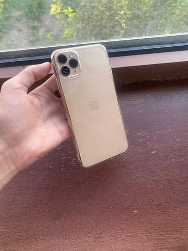 IPhone 11 Pro Max, Б/у, 64 ГБ, Matte Gold, Чехол, 94 % at lalafo.kg IPhone 11 Pro Max, Б/у, 64 ГБ, Matte Gold, Чехол, 94 %