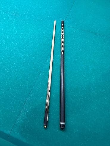 Бильярдный кий разборный (2 части) - Тип: кий для русской at lalafo.kg Бильярдный кий разборный (2 части) - Тип: кий для русской