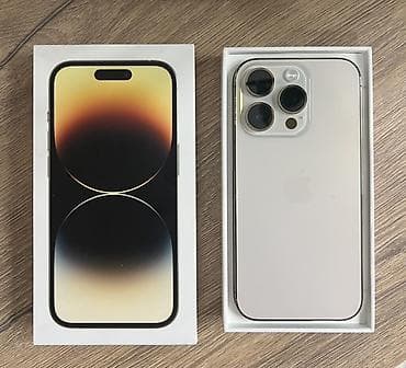 IPhone 14 Pro, Б/у, 128 ГБ, Золотой, Коробка, 80 % at lalafo.kg IPhone 14 Pro, Б/у, 128 ГБ, Золотой, Коробка, 80 %