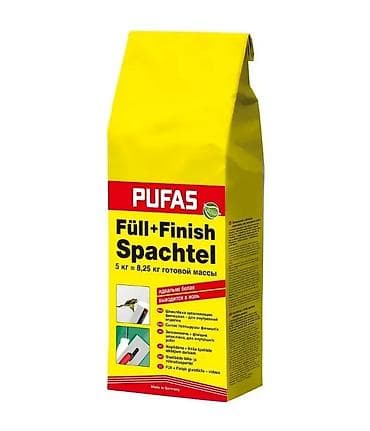 Шпатлевка PUFAS Füll+Finish Spachtel предназначена для внутренней at lalafo.kg Шпатлевка PUFAS Füll+Finish Spachtel предназначена для внутренней