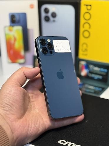 IPhone 12 Pro, Б/у, 256 ГБ, Pacific Blue, Чехол, 100 % at lalafo.kg IPhone 12 Pro, Б/у, 256 ГБ, Pacific Blue, Чехол, 100 %