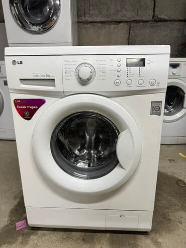 Стиральная машина LG, Б/у, Автомат, До 6 кг, Узкая at lalafo.kg Стиральная машина LG, Б/у, Автомат, До 6 кг, Узкая