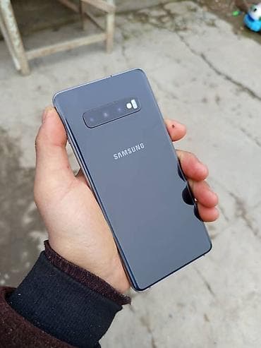 Samsung Galaxy S10 Plus, Б/у, 128 ГБ, цвет - Черный, 2 SIM at lalafo.kg Samsung Galaxy S10 Plus, Б/у, 128 ГБ, цвет - Черный, 2 SIM