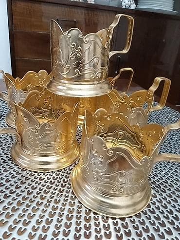 Набор подстаканников 6шт. (алюминий) в отличном состоянии,новые. ссср at lalafo.kg — 5 Набор подстаканников 6шт. (алюминий) в отличном состоянии,новые. ссср — 5