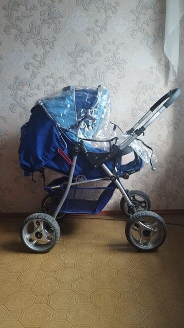 Коляска, цвет - Голубой at lalafo.kg Коляска, цвет - Голубой