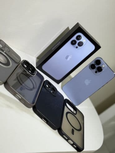 IPhone 13 Pro, Б/у, 256 ГБ, Sierra Blue, Защитное стекло, Кабель, Коробка, 83 % at lalafo.kg IPhone 13 Pro, Б/у, 256 ГБ, Sierra Blue, Защитное стекло, Кабель, Коробка, 83 %