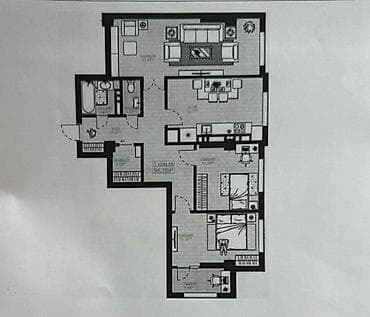 3 комнаты, 94 м², Элитка, 11 этаж, Готовая ПСО (под самоотделку) at lalafo.kg 3 комнаты, 94 м², Элитка, 11 этаж, Готовая ПСО (под самоотделку)
