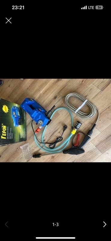 Минимойка высокого давления ГЕРОЙ A5 Компактная электрическая мойка at lalafo.kg Минимойка высокого давления ГЕРОЙ A5 Компактная электрическая мойка