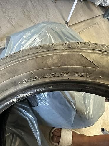 Шины 245 / 45 / R 18, Лето, Б/у, Комплект, Легковые, Корея, Hankook at lalafo.kg Шины 245 / 45 / R 18, Лето, Б/у, Комплект, Легковые, Корея, Hankook