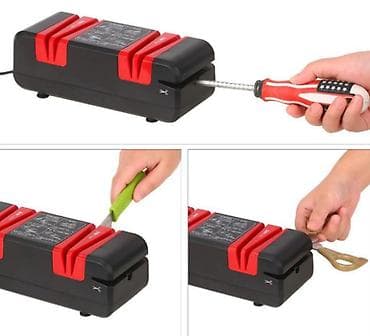 Электрическая точилка ножей QN-M801 Цвет: черный at lalafo.kg Электрическая точилка ножей QN-M801 Цвет: черный