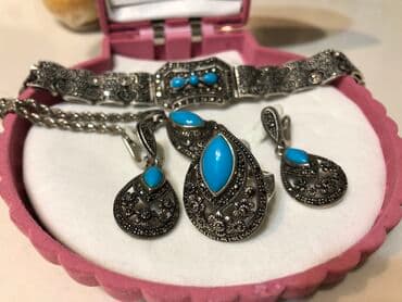 Набор украшений, Проба 925, Женские, Б/у at lalafo.kg Набор украшений, Проба 925, Женские, Б/у