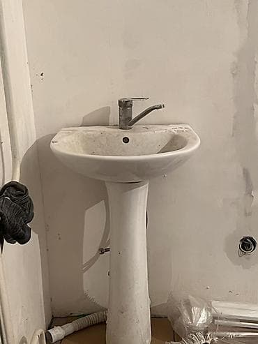 Ванна үчүн раковиналар: Ванна үчүн раковина, Сүйрү формасы, Материалы: Керамика lalafo.kg да — 3 Ванна үчүн раковиналар: Ванна үчүн раковина, Сүйрү формасы, Материалы: Керамика — 3