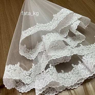 Свадебный аксессуар, Фата, Новый, цвет - Белый at lalafo.kg Свадебный аксессуар, Фата, Новый, цвет - Белый