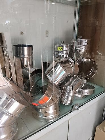 Дымоход для газового котла, Материал: Нержавейка, Диаметр: 115 мм at lalafo.kg Дымоход для газового котла, Материал: Нержавейка, Диаметр: 115 мм