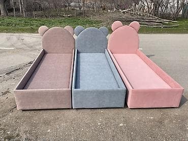 Детские односпальные кровати с мягким изголовьем «Мишка» - Дизайн at lalafo.kg Детские односпальные кровати с мягким изголовьем «Мишка» - Дизайн