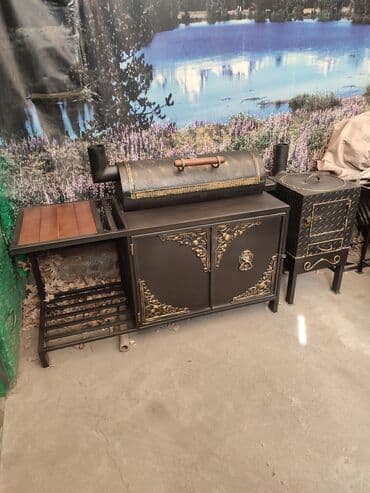 шкафы для: Барбекю мангал есть сетка для гриля шкаф с полочкой столик деревянный at lalafo.kg — 2 шкафы для: Барбекю мангал есть сетка для гриля шкаф с полочкой столик деревянный — 2