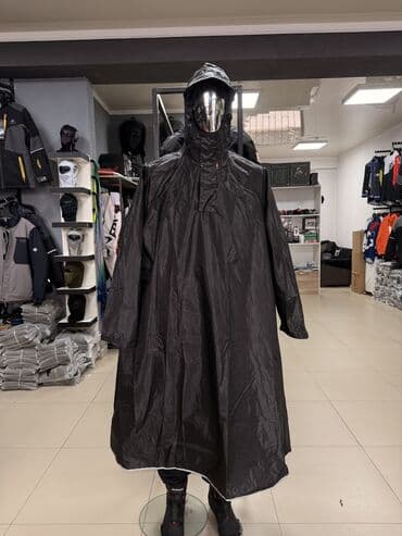 Пончо, Макси, Плащевка, С капюшоном at lalafo.kg Пончо, Макси, Плащевка, С капюшоном