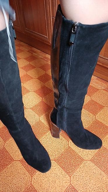 Срочно продается сапожка чулках замша и кожа размер не подошёл внутри at lalafo.kg — 3 Срочно продается сапожка чулках замша и кожа размер не подошёл внутри — 3