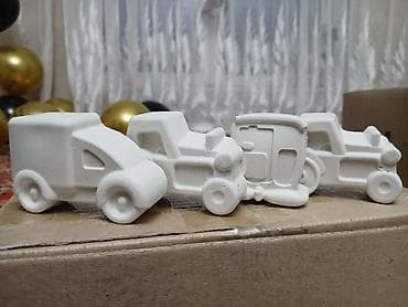 Набор гипсовых фигурок для росписи - Материал: прочный белый гипс at lalafo.kg Набор гипсовых фигурок для росписи - Материал: прочный белый гипс