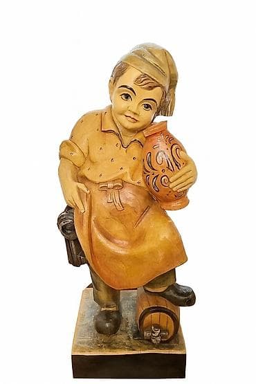 Декор для дома - деревянная скульптура/статуэтка "Винодел" от at lalafo.kg Декор для дома - деревянная скульптура/статуэтка "Винодел" от