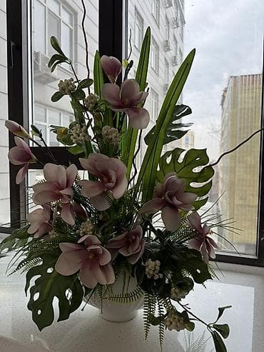 Декоративная композиция в кашпо - Большая напольная/настольная at lalafo.kg Декоративная композиция в кашпо - Большая напольная/настольная