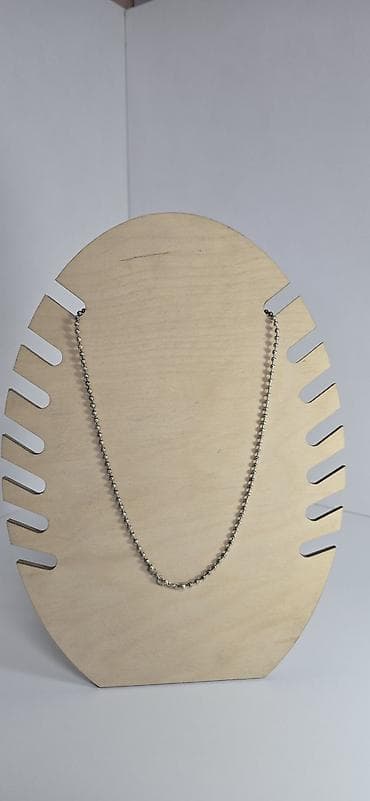 Цепочки серебрение, из хирургической стали, на прочной ните, длинной at lalafo.kg Цепочки серебрение, из хирургической стали, на прочной ните, длинной