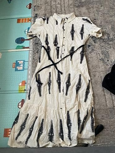 Женская одежда — набор из 4 вещей: 1) Платье-рубашка макси 1700с - at lalafo.kg Женская одежда — набор из 4 вещей: 1) Платье-рубашка макси 1700с -