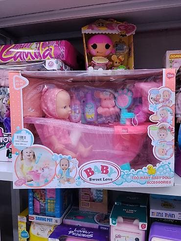 Игровой набор Baby Sweet Love «Кукла с ванной» - Тематика: купание и lalafo.kg да Игровой набор Baby Sweet Love «Кукла с ванной» - Тематика: купание и