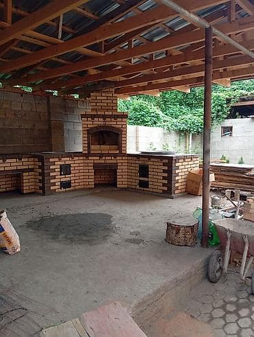 Предлагается уличный печной комплекс, выполненный из кирпича двух at lalafo.kg Предлагается уличный печной комплекс, выполненный из кирпича двух