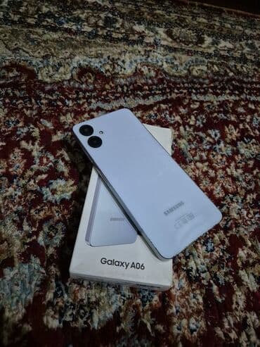 адрес ош город: Samsung Galaxy A06, Б/у, 128 ГБ, цвет - Голубой, 2 SIM at lalafo.kg адрес ош город: Samsung Galaxy A06, Б/у, 128 ГБ, цвет - Голубой, 2 SIM