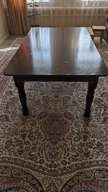 Кухонный стол, Прямоугольный, Нераскладной at lalafo.kg Кухонный стол, Прямоугольный, Нераскладной