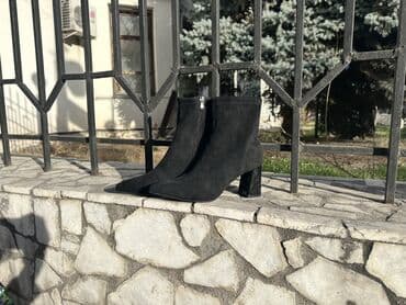 Женские ботильоны-носочки, черные - Материал верха: мягкий at lalafo.kg Женские ботильоны-носочки, черные - Материал верха: мягкий