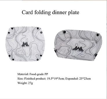 Складная тарелка Wellhike (Card folding dinner plate) - Материал at lalafo.kg Складная тарелка Wellhike (Card folding dinner plate) - Материал
