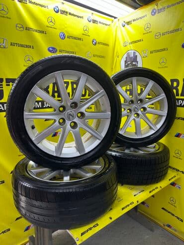 Колеса в сборе 225 / 50 / R 17, Лето, Б/у, Комплект, Легковые, Литые, отверстий - 5 at lalafo.kg Колеса в сборе 225 / 50 / R 17, Лето, Б/у, Комплект, Легковые, Литые, отверстий - 5