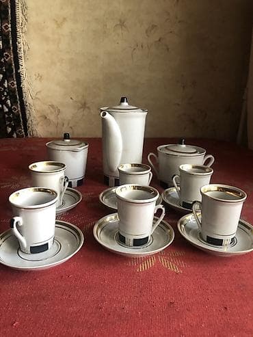 Кофейный фарфоровый сервиз на 6 персон. Пр-во: Городницкий фарфоровый at lalafo.kg Кофейный фарфоровый сервиз на 6 персон. Пр-во: Городницкий фарфоровый