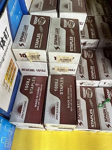 Скобы для степлера/монтажного пистолета Jintaiyang и SparkLux. - Тип at lalafo.kg Скобы для степлера/монтажного пистолета Jintaiyang и SparkLux. - Тип