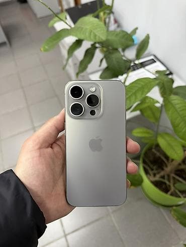 IPhone 15 Pro, 256 ГБ, Серебристый, Чехол, Коробка, 84 % at lalafo.kg IPhone 15 Pro, 256 ГБ, Серебристый, Чехол, Коробка, 84 %