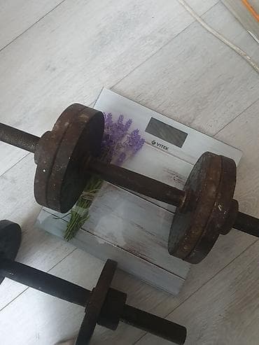 Разборные металлические гантели с резьбовыми грифами. 3000сом 20кг at lalafo.kg Разборные металлические гантели с резьбовыми грифами. 3000сом 20кг