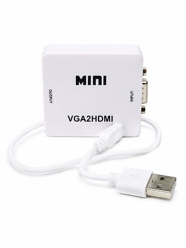 VGA → HDMI конвертер переходник Переходник VGA в HDMI предназначен at lalafo.kg VGA → HDMI конвертер переходник Переходник VGA в HDMI предназначен