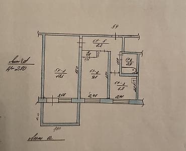 2 комнаты, 43 м², 104 серия, 3 этаж at lalafo.kg 2 комнаты, 43 м², 104 серия, 3 этаж