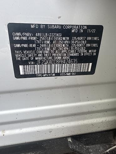 Lotus: Subaru Forester: 2022 г., 2.5 л, Вариатор, Бензин, Кроссовер at lalafo.kg — 8 Lotus: Subaru Forester: 2022 г., 2.5 л, Вариатор, Бензин, Кроссовер — 8